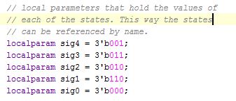 This block of code creates the state variables. This way each state can be referenced by name.